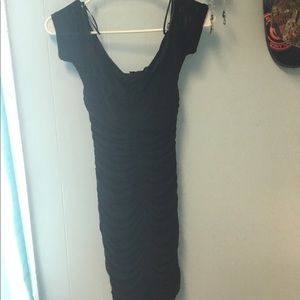 Guess Black Off the Shoulder Dress
